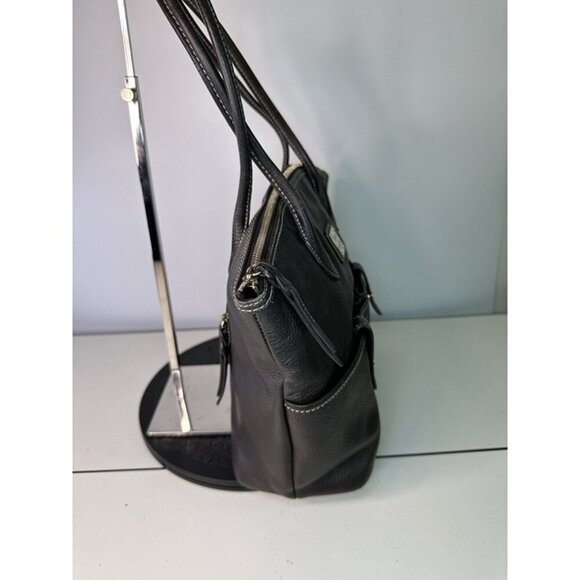 Dooney Bourke Brown Crescent Leather Purse Pebble Grain - Picture 8 of 12